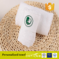 Pure white plain turkish cotton hotel bathroom linen towel set with interesting logo